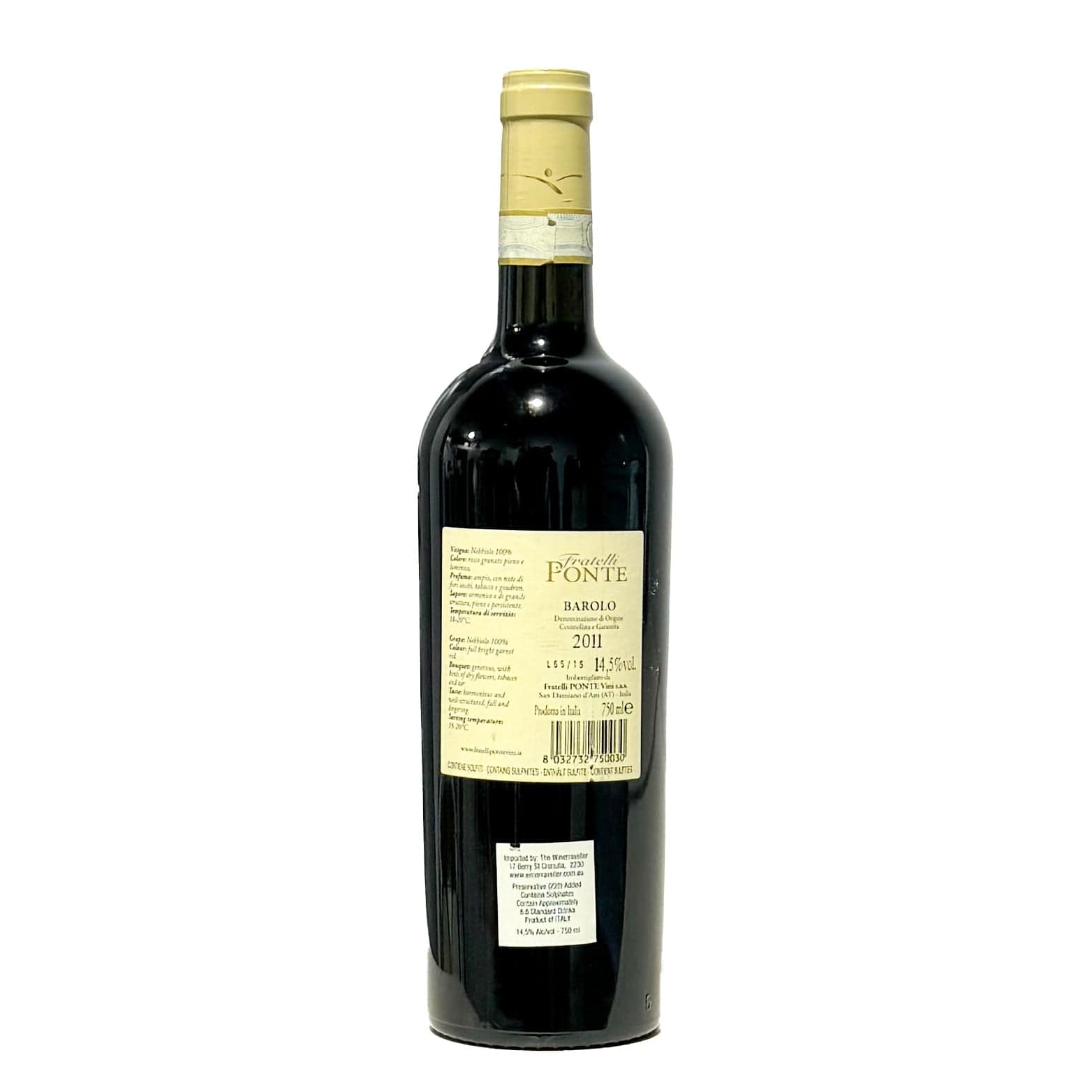 Fratelli Ponte Barolo Fratelli Ponté Barolo 2011