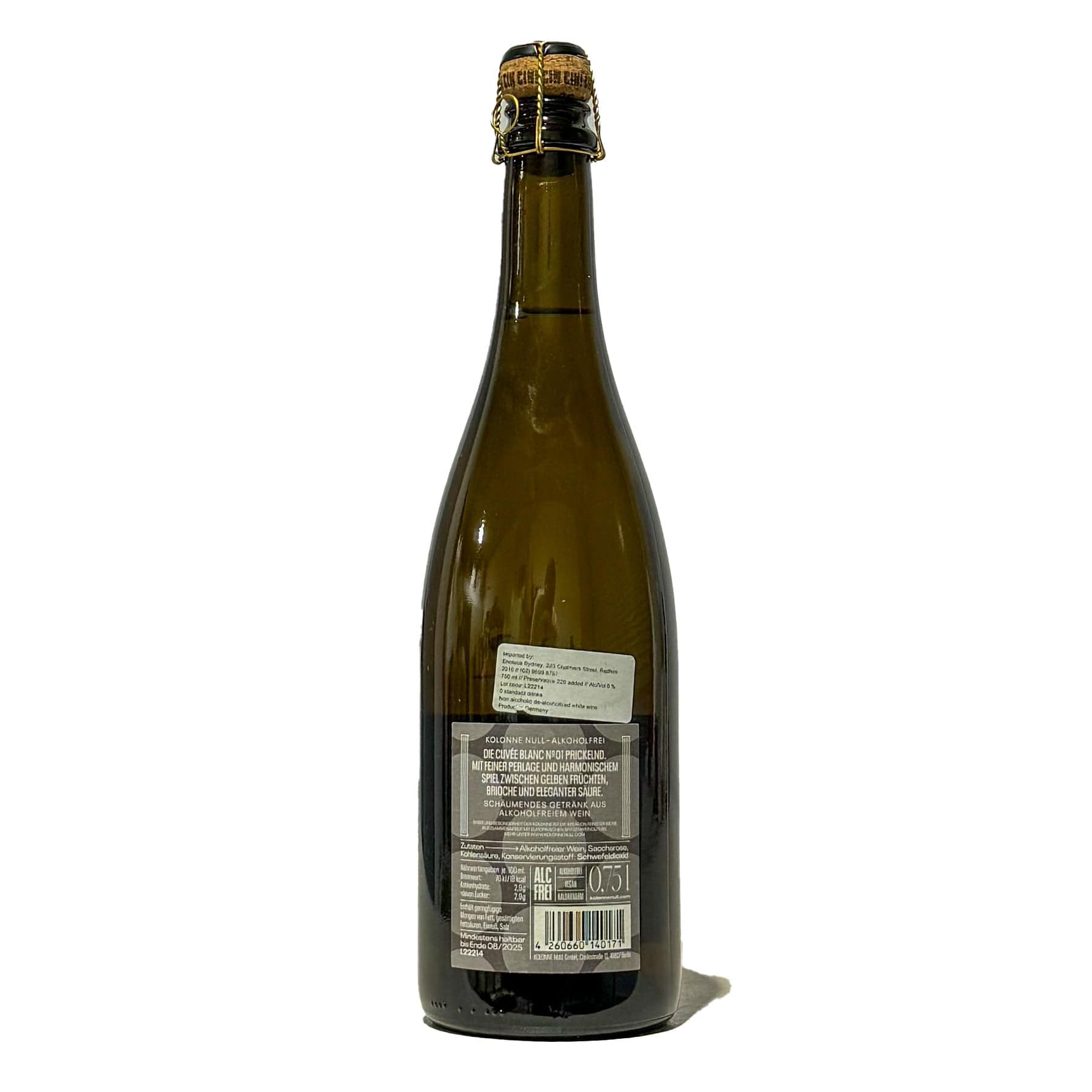 Kolonne Null Non-Alcoholic Kolonne Null Cuvée Blanc No.1 Sparkling 750ml