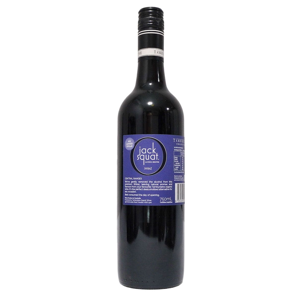 Tamburlaine Non-Alcoholic Tamburlaine Jack Squat - No Alcohol Shiraz