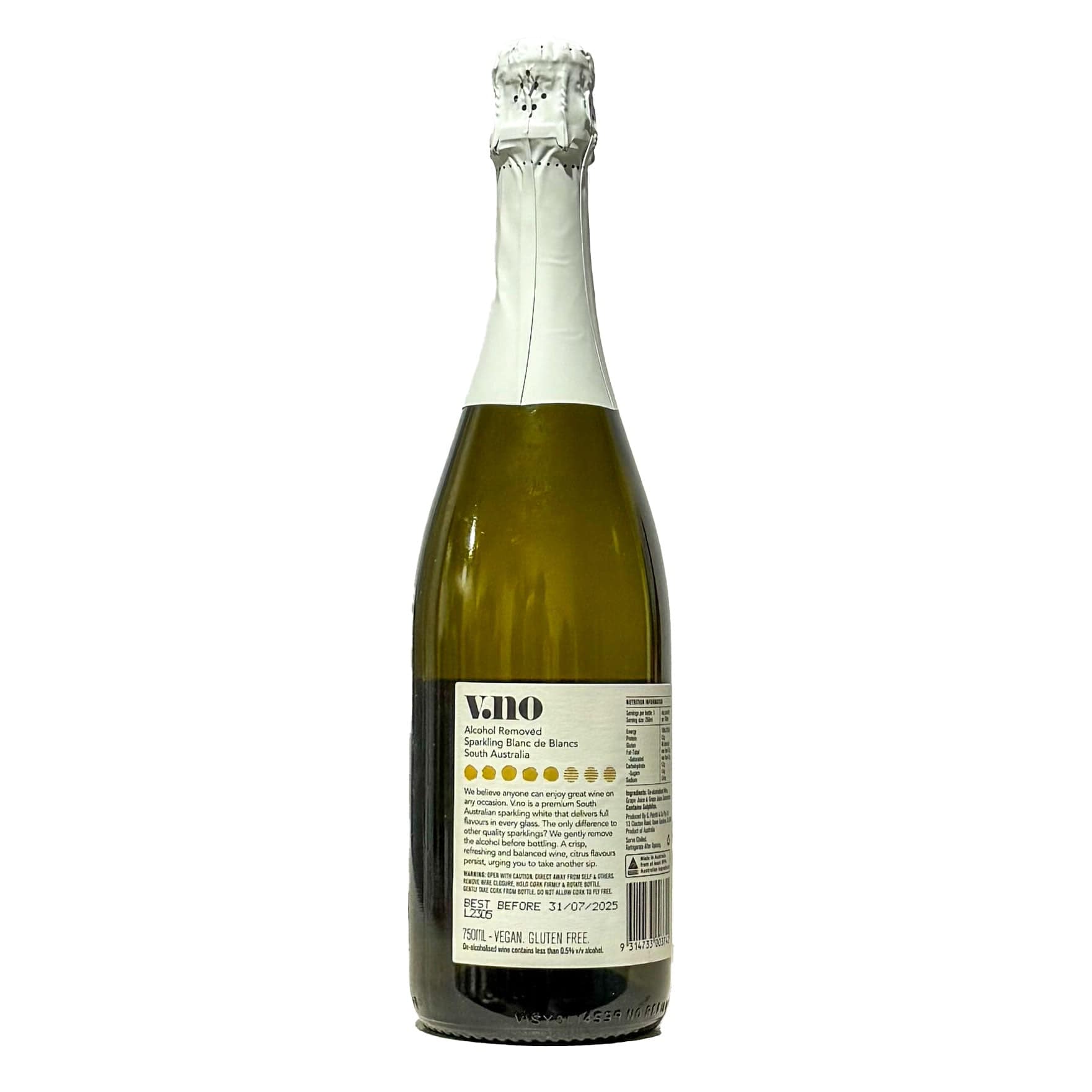 V.no, Patritti Non-Alcoholic V.no Alcohol Removed Sparkling Blanc de Blanc