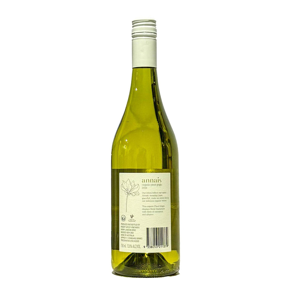 Annais Organic Pinot Grigio vegan wine Australia wide delivery available