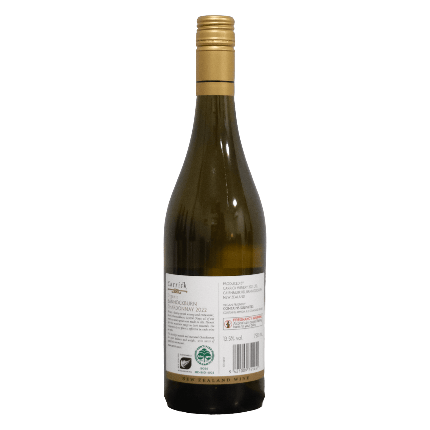 Carrick Chardonnay Carrick Bannockburn Chardonnay