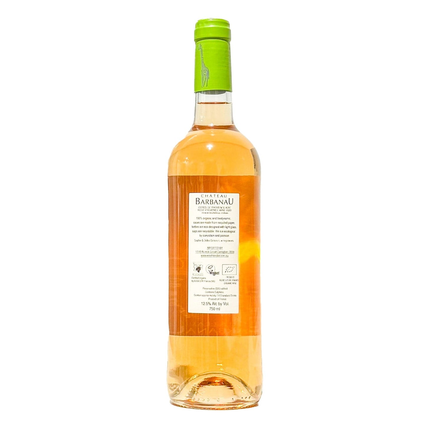 Château Barbanau Rośe Château Barbanau La Girafe, Côtes De Provence Aoc Rosé