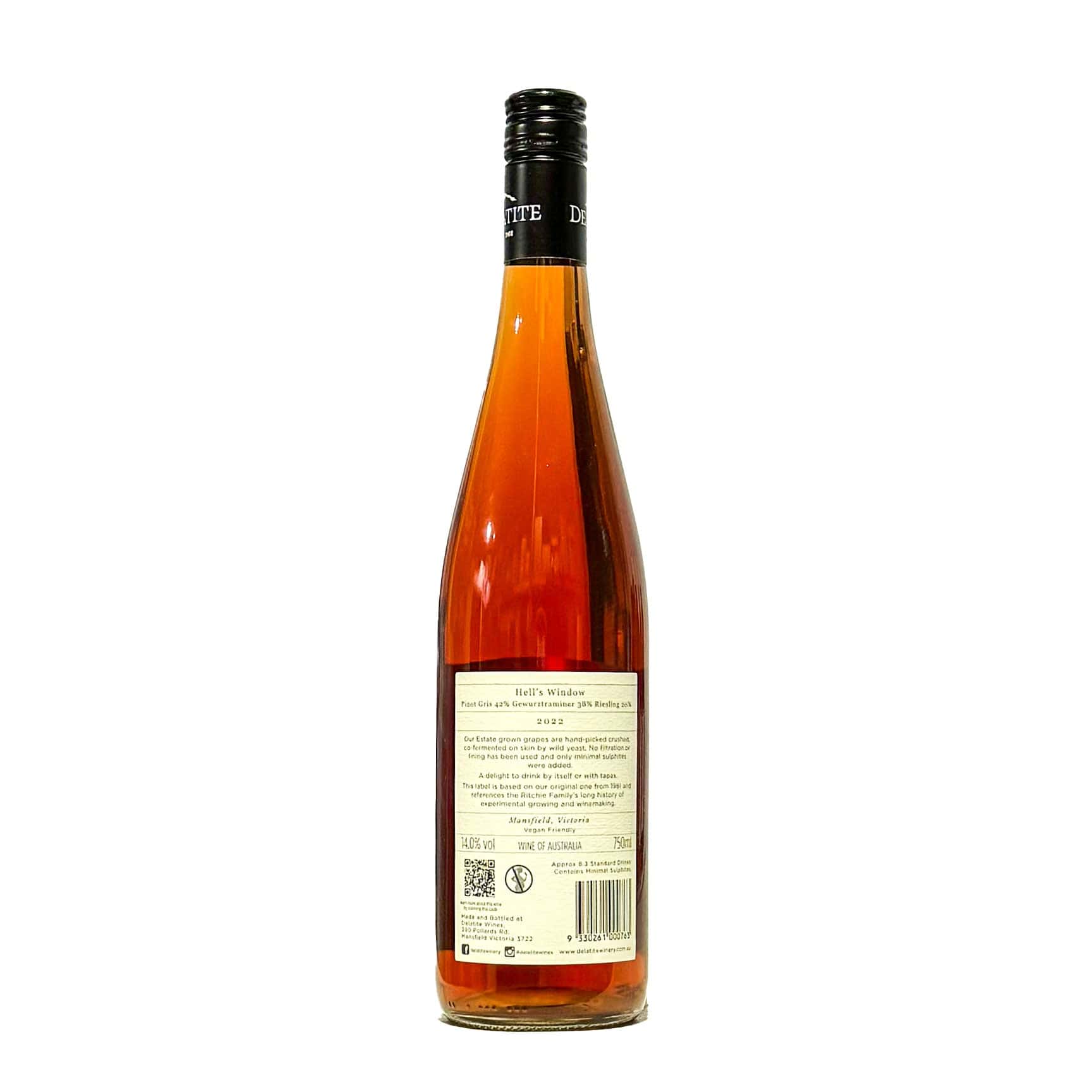 Deletite Orange Delatite - Estate 'Hell's Window' Pinot Gris Gewurz Riesling 2023