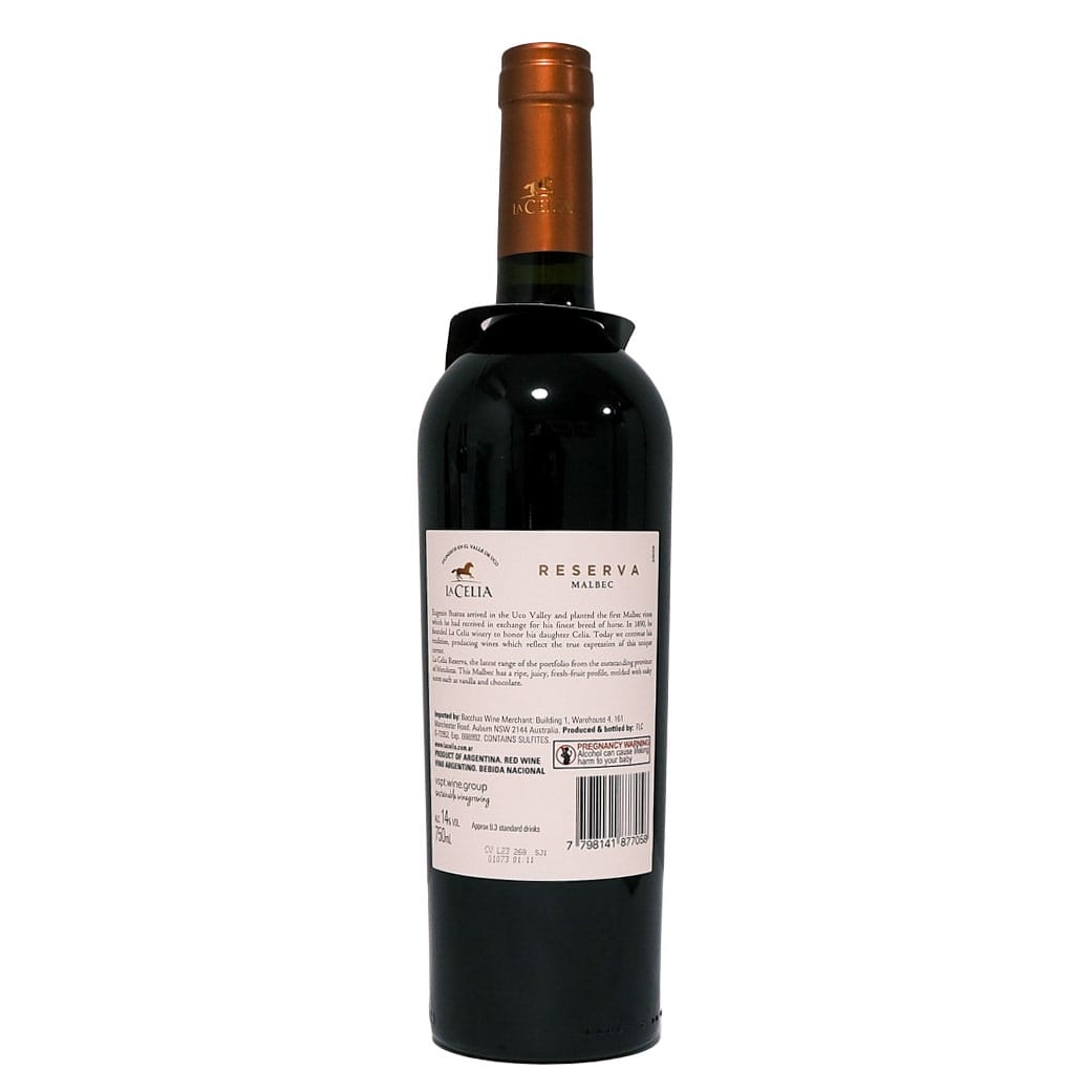 La Celia Malbec La Celia Eugenio Bustos Reserve Malbec