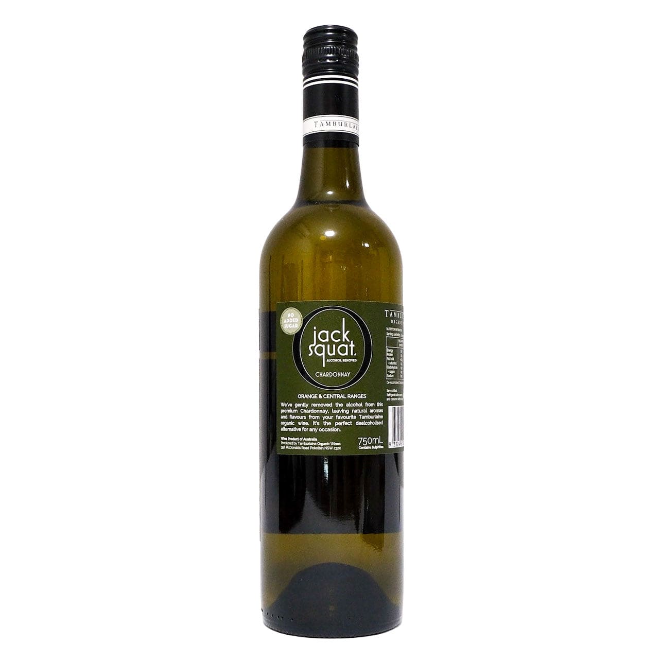 Tamburlaine Chardonnay Tamburlaine Jack Squat No Alcohol Chardonnay